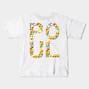 Poul, name, typography Kids T-Shirt